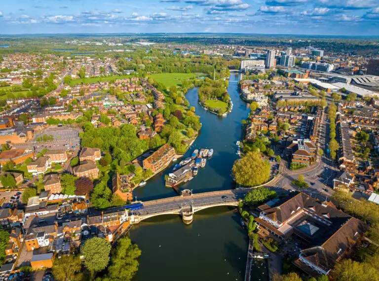 Aerial view of Reading
