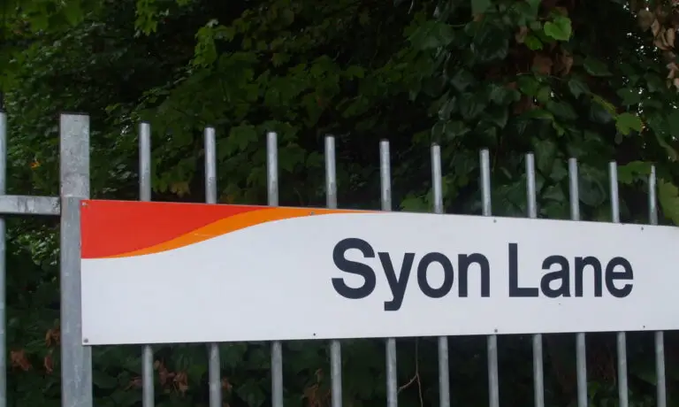Syon Lane Station Signage